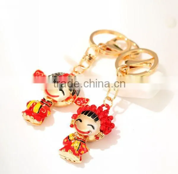 2014 Fashion Drip Couple Key Chain, Gift Bag Pendant ZTKC-125