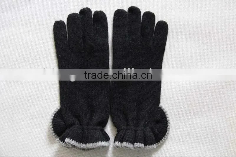 2013 ladies cashmere ruffle gloves