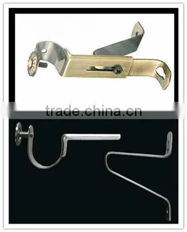 Extendable Metal Iron Curtain Rod Bracket For Window Decoration