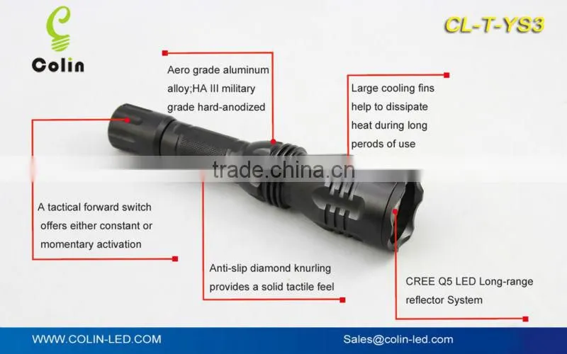 high power rechargeable LED flashlight