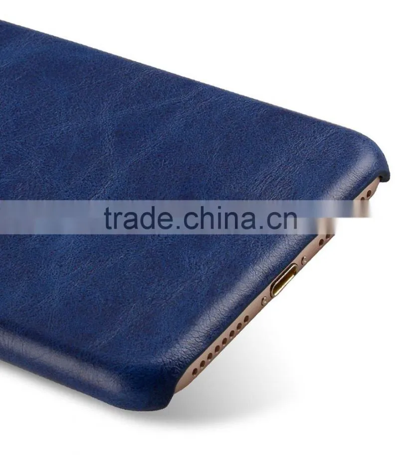 New Mini Smooth Snap Cover Blue PU Leather Case for Apple iPhone 7 Plus(5.5")