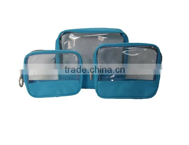 hot product 2015 whole lady clear pvc cosmetic bag