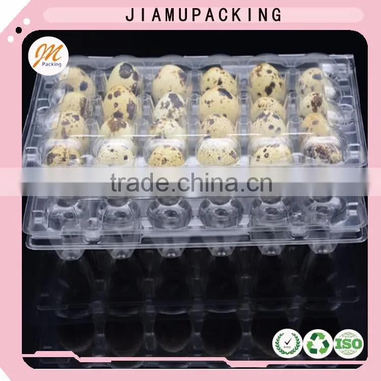Wholesale 24 hole plastic transparent quail egg tray