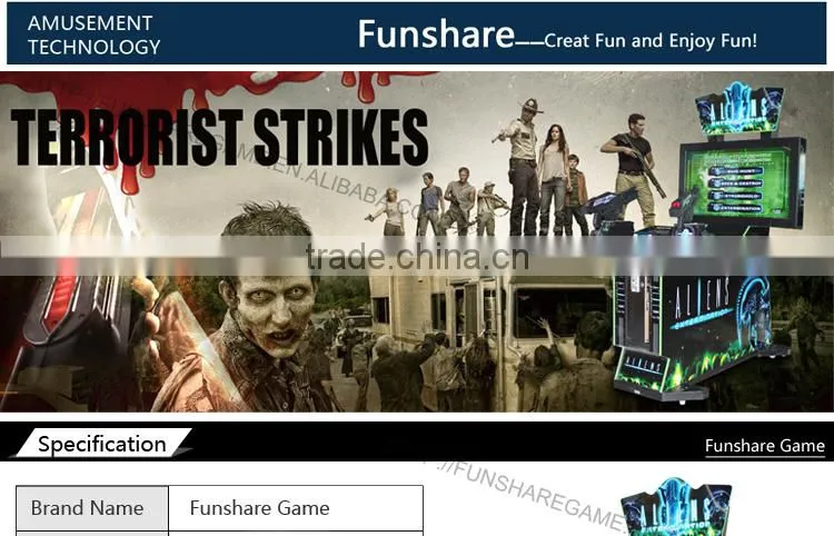 Wholesale Arcade Games Alien game machine shooting arcade Aliens Extermination Game Machine