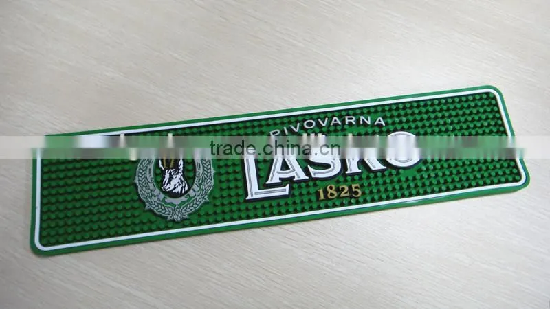 Custom design Brand LOGO Nonslip bar mat