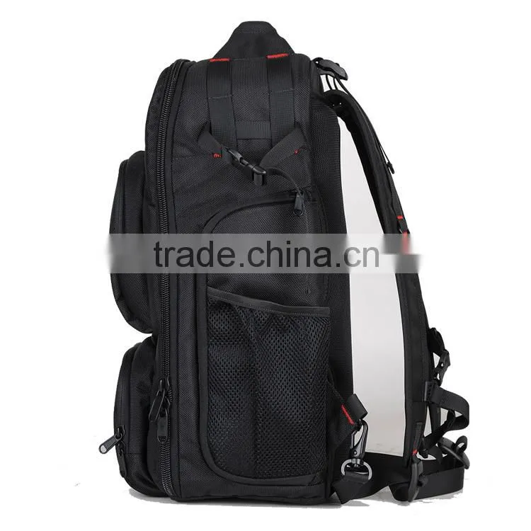 1680D Waterproof Nylon Camcorder Backpack with Detachable Compartment