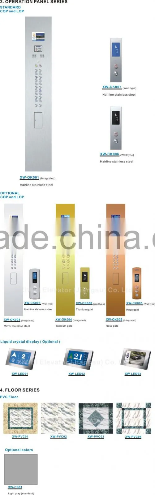 XIWEI Brand Observation Elevator/Sightseeing Elevator/Panoramic Lift