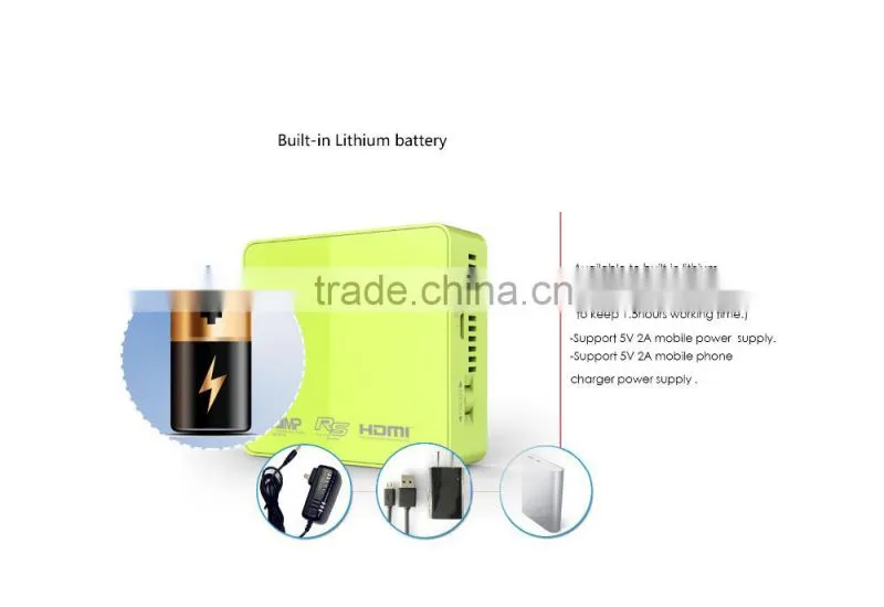 2016 Newest 854*480 dlp short throw projector UC50 support AV USB SD HDMI IR
