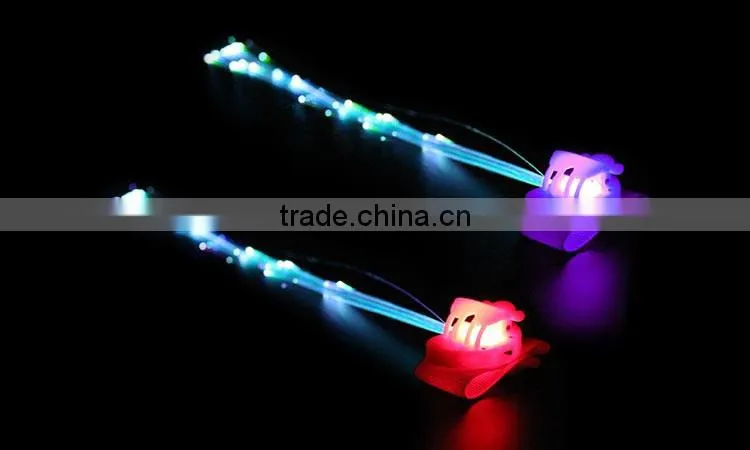 Wedding Decoration Colorful Free Samle Led Hair Fiber Braid With Top Quality