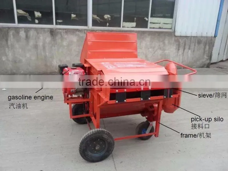 Multi purpose gasoline driven soybean thresher