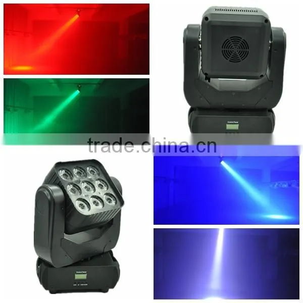 9*12W RGBW Matrix Led Beam Moving Head Light