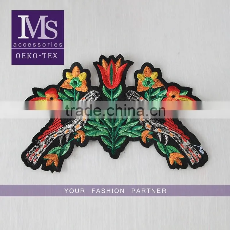 Garment decoration 4cm white net embroidery lace trim on wholesale