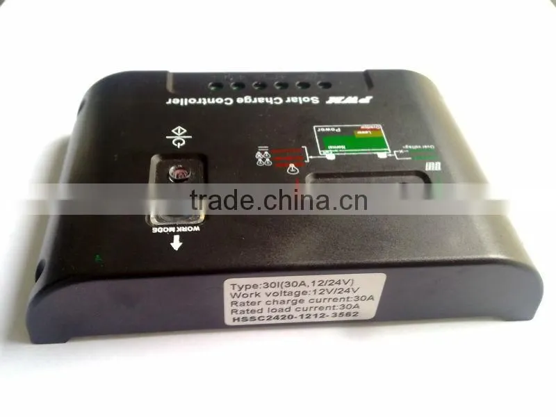 12V/24V 30A PWM solar charge controller for solar system