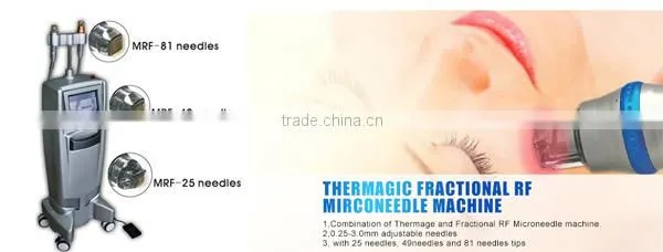 Fractional rf microneedle stretch marks removal with auto-adjust head