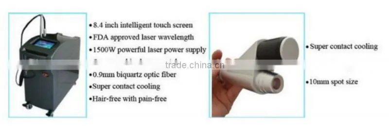 2015 newest and most professional long pulse laser for hair removal