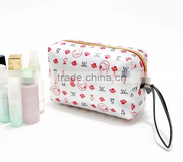 2015 new promotional stain printed necessity cosmetic bag