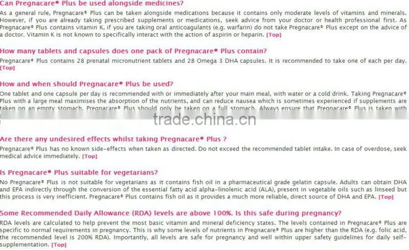 Vitabiotics Pregnacare Plus 56 Tablets/Capsules