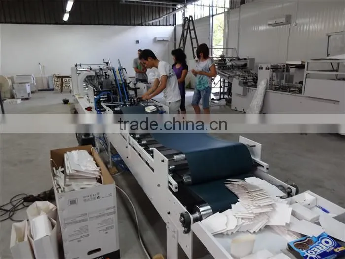 new design automatic folder gluer machine, paper box folding machine