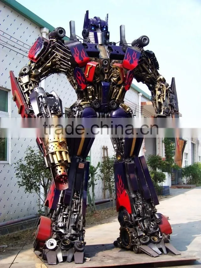 industrial plastic and steel Robot man models for sale