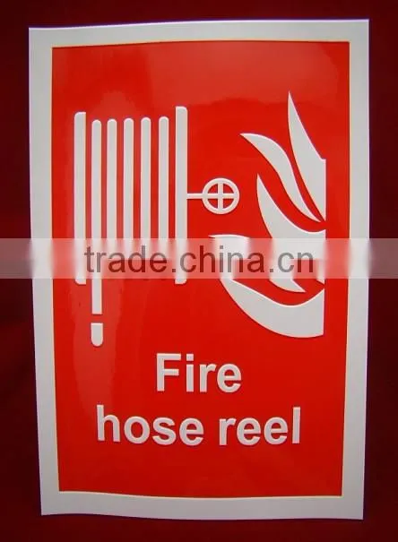 round hazard safety sticker printing