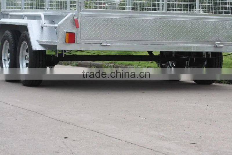 Hot selling weled tandem cage trailer 10x6/12x6