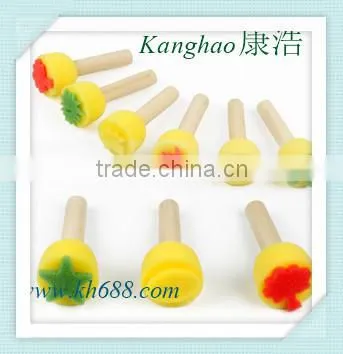 wooden handle mushroom brush,painting brush ,oil painting brush,brush painting brush pen,seal brush,dot brush, kids using brush
