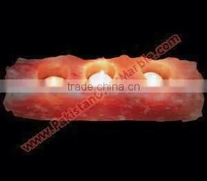 Long Life New selling attractive style NATURAL SALT CANDLE HOLDERS