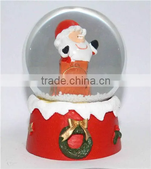 Electric snow globe santa claus