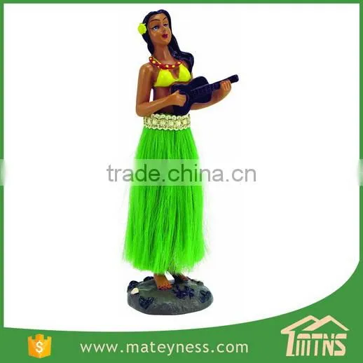 Posing Mini Doll Hula Girl Dashboard