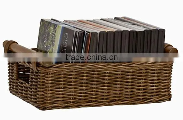 Wholesale Wicker cane Magzine CD Baskets