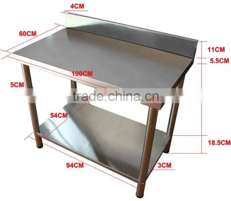 New Kitchen Stainless Steel Food Work Table