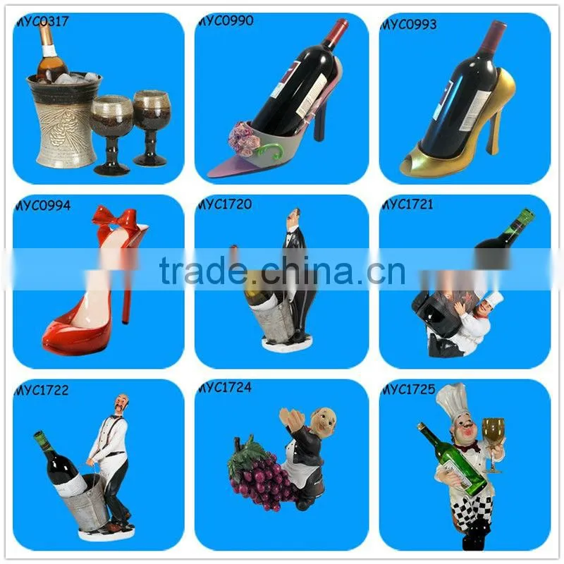 Leopard Printed High Heel Unique Wine Bottle Holder