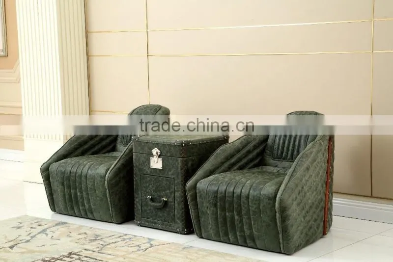 2016 luxury stainless steel leisur sofa for whole sale C698#