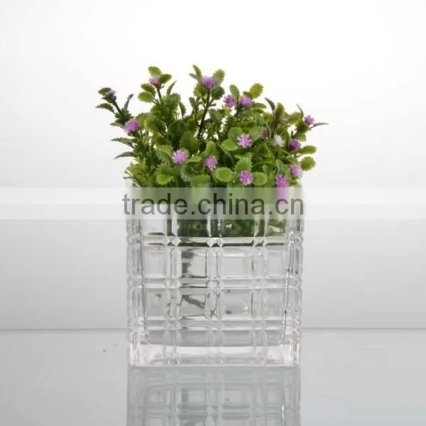 newest houshold type machine made the double groove square vase