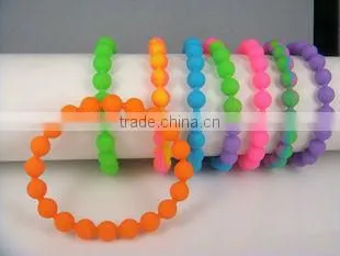 Silicone ball bangles,balls bracelet, silicone band with balls