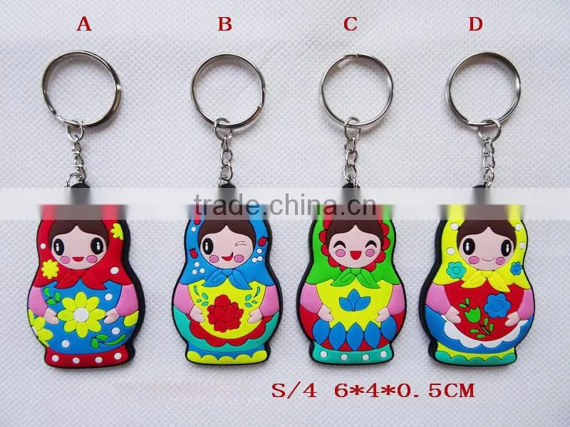 Russian Souvenir Custom Russian Dolls Keychain