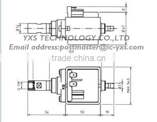 E8 2.5Bar 230-240V 50Hz 26w ULKA for coffee water pump EP8 Electromagnetic pump/self-priming pump
