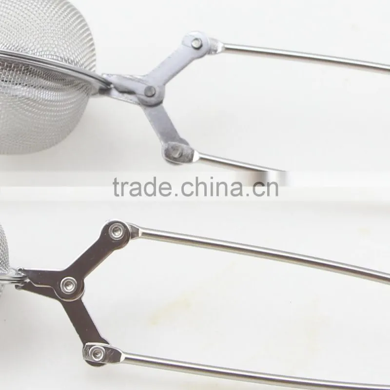 2-Size Stainless Steel Tea Tools Snap Mesh Tea Ball Infuser Strainer