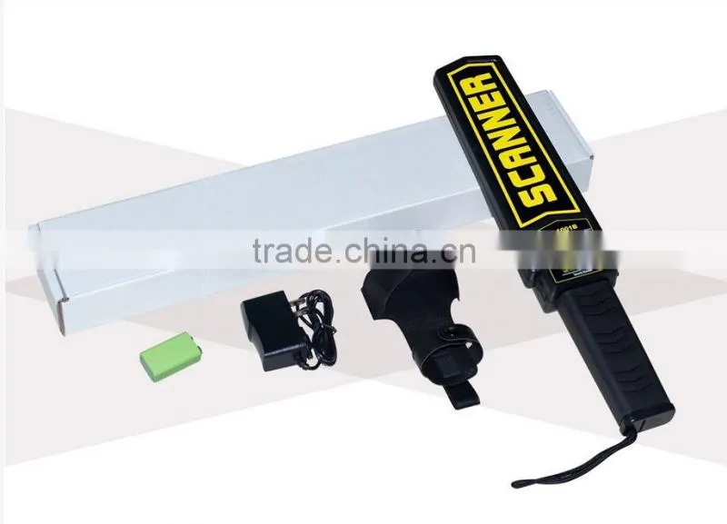 Super Body Scanner Hand Held Metal Detectors / superwand handy detectors with led lights