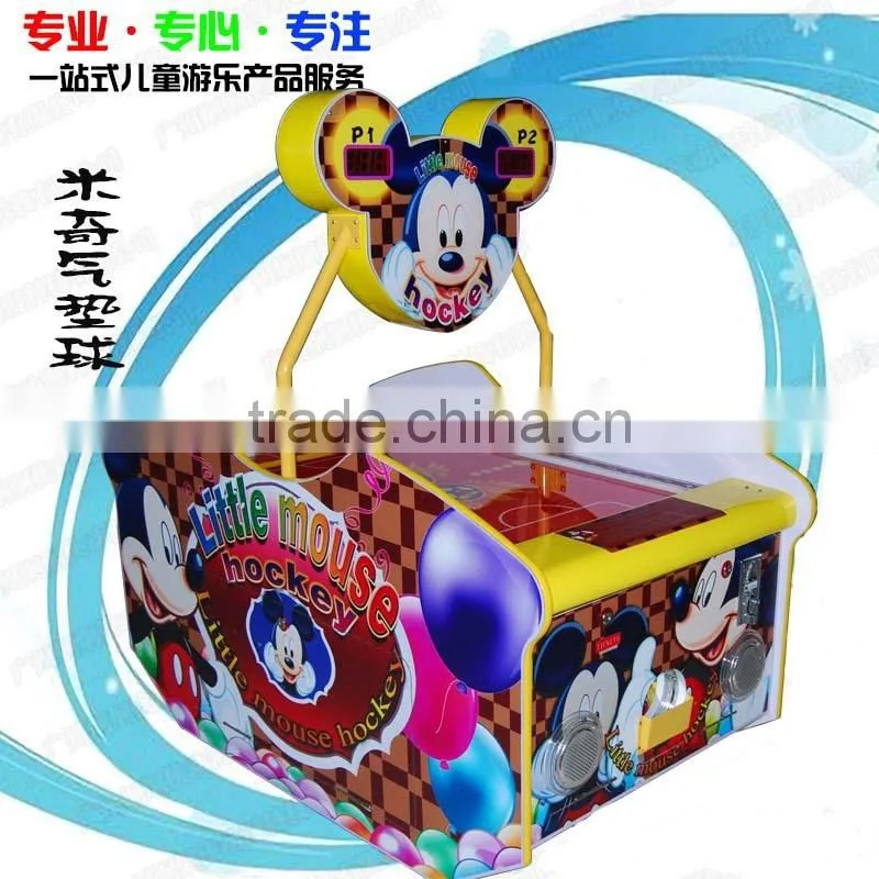 Popular children MINI colorful mouse air hockey games machine