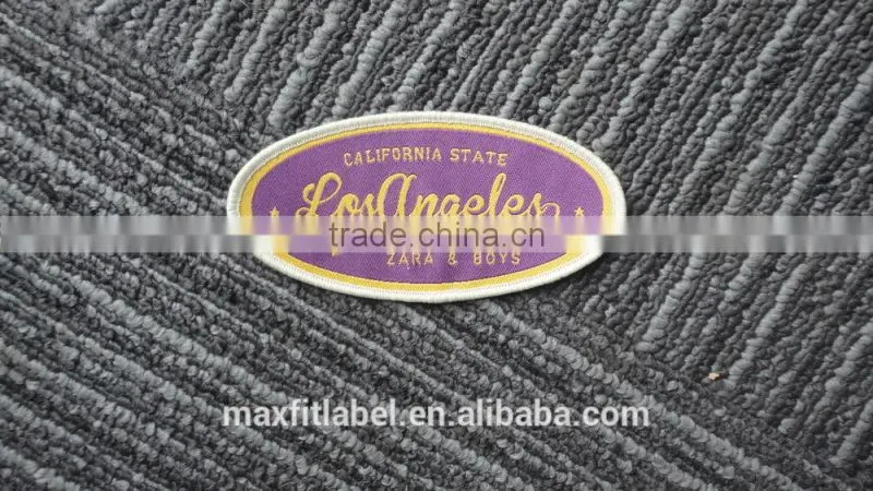 china factory high quality cheap custom head woven badge