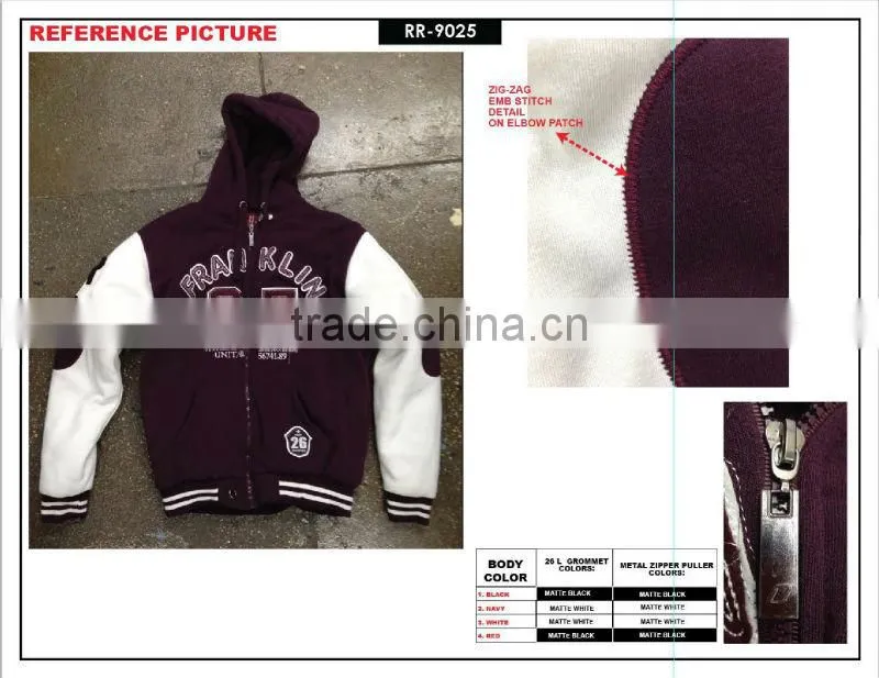 2014 Stock Boys / mens / big mens polyester winter sherpa lined fleece jacket /coat