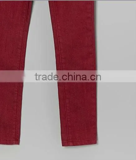 Rhubarb Spray On Skinny Jeans
