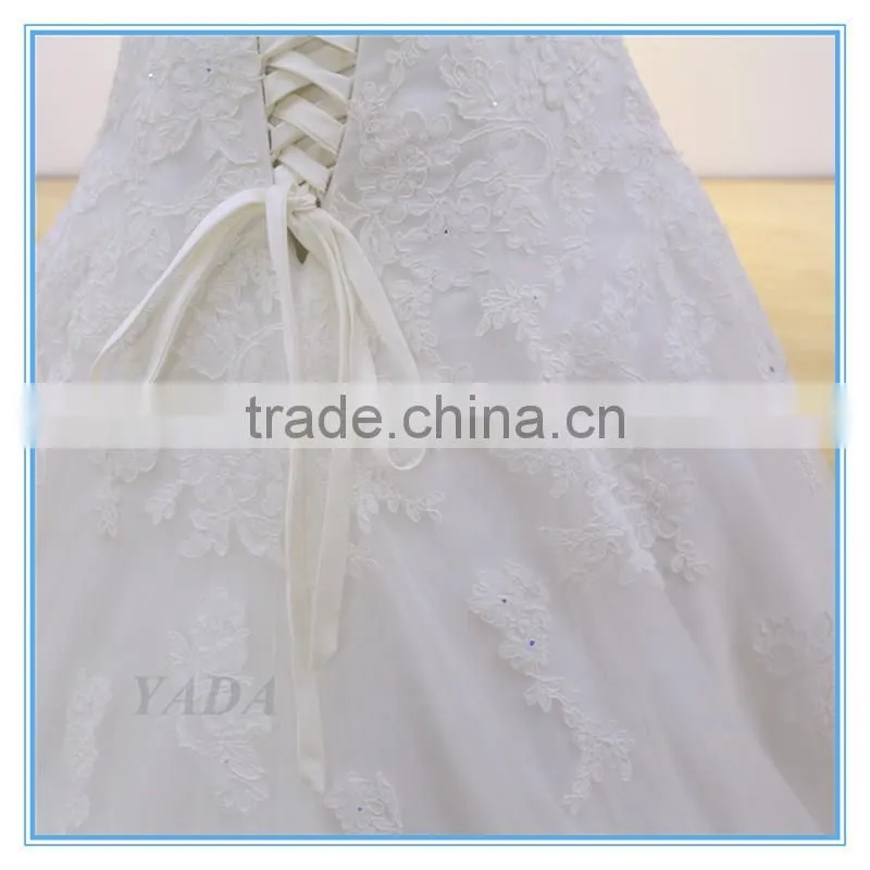 New Design Ladies Off-shoulder Slim Mermaid Tail Wedding Dress Full Dress