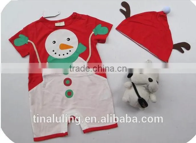 new fashion snowman baby romper baby clothes baby christmas clothes