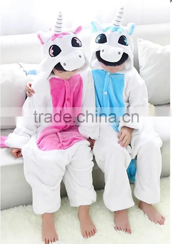 fall clothes Flannel Animal Pajamas Cartoon Winter Children Cosplay Costumes Kids One piece Clothes Halloween Costume Collection