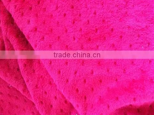 Hot Stamping Custom Made Coral Fleece Fabric For Home Textiles