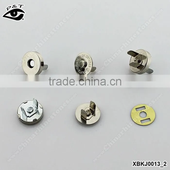 Hot sale magnet button for handbag metal magnet button for purse