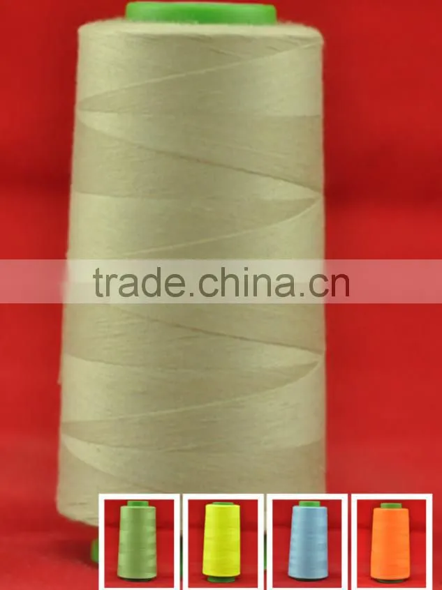 402 80% cotton Wrapped 20% polyester sewing thread for post dyed garments
