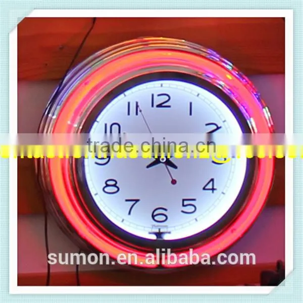 High Quality Neon Clock,Custom Neon Clock,Craft Gift Neon Clock